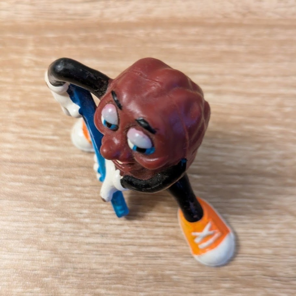 VTG California Raisins 1988 PVC Figure Blue Electric Guitar Applause 2" - Picture 6 of 10